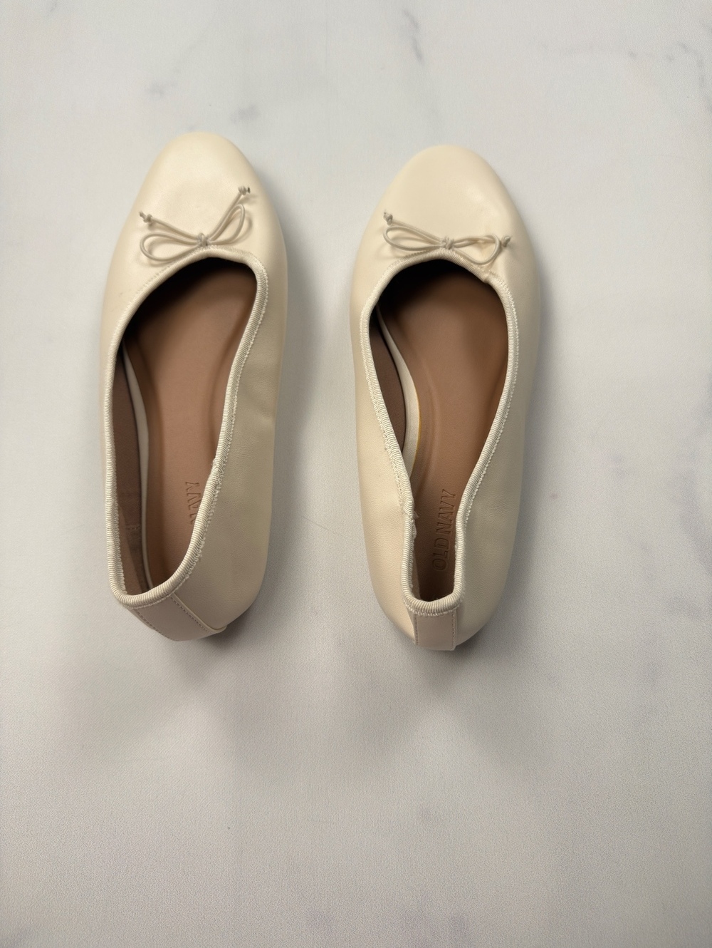 Ballet Flat Cream 2010s Minimalist - Womens 8